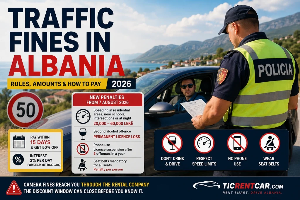 Traffic Fines in Albania: Rules, Amounts and How to Pay