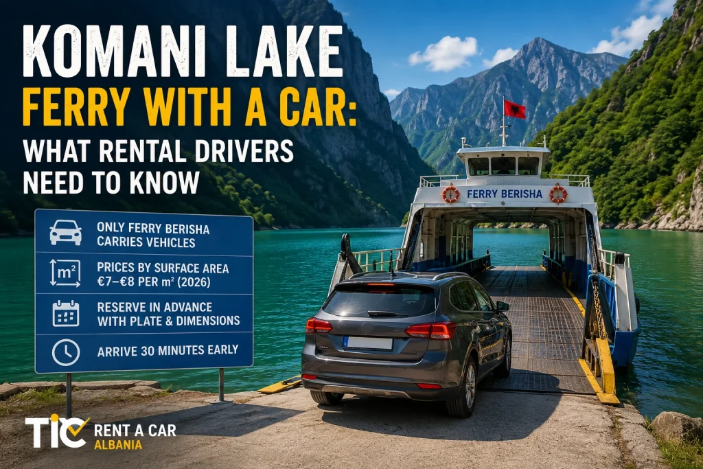 Komani Lake Ferry With a Car: What Rental Drivers Need to Know